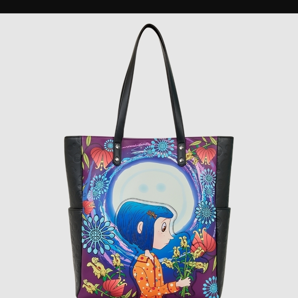 Loungefly Purple and Blue Graphic Tote